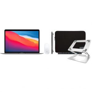 Apple MacBook Air (2020) 16GB/512GB Apple M1 Space Gray + Accessoirepakket Deluxe