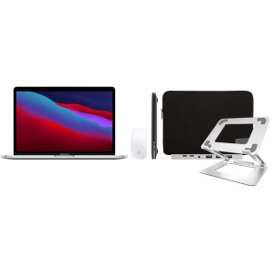 Apple MacBook Pro 13" (2020) 16GB/256GB Apple M1 Zilver + Accessoirepakket Deluxe