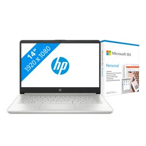 HP 14s-fq1950nd + Microsoft 365 Personal NL Abonnement 1 jaar