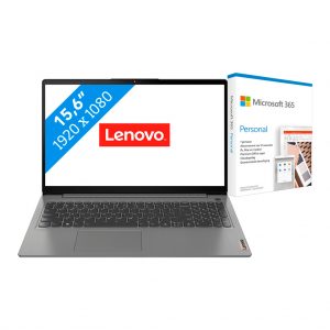Lenovo IdeaPad 3 15ITL6 82H800SBMH + Microsoft 365 Personal NL Abonnement 1 jaar