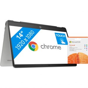 HP Chromebook x360 14a-ca0100nd + Microsoft 365 personal