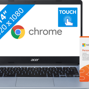 Acer Chromebook 314 CB314-1HT-C6XM + Office 365 personal