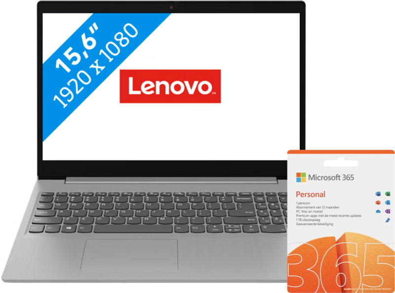 Lenovo IdeaPad 3 15IGL05 81WQ00F6MH + 1 jaar Office 365 Personal